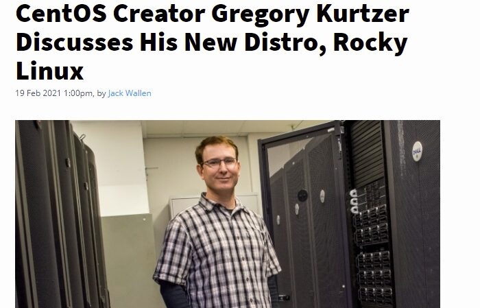 Интервью Gregory Kurtzer, основателя Centos и Rocky Linux
